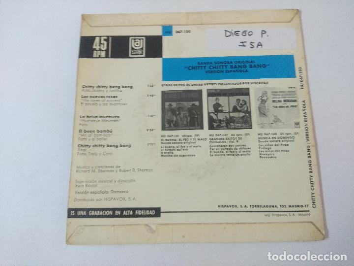 Discos de vinilo: CHITTY CHITTY BANG BANG/BANDA SONORA ORIGINAL/SINGLE. - Foto 3