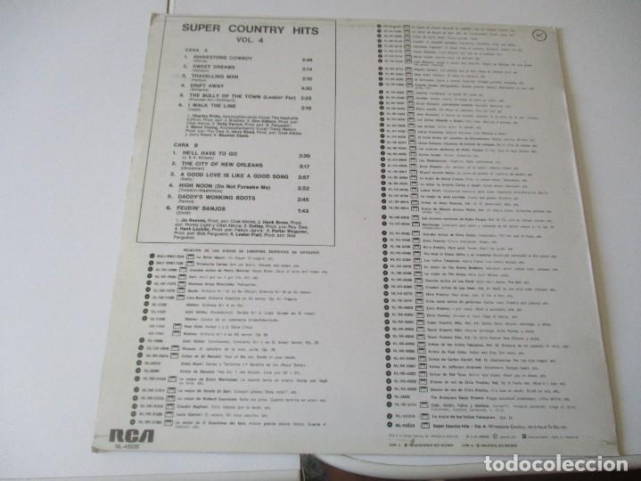 Discos de vinilo: SUPER COUNTRY HITS Vol.4 - Foto 2