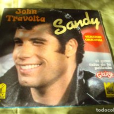 Disques de vinyle: JOHN TRAVOLTA. CANCIONES DE LA PELICULA GREASE : SANDY. SAUCE, 1978. EDC. SPAIN. Lote 353669658