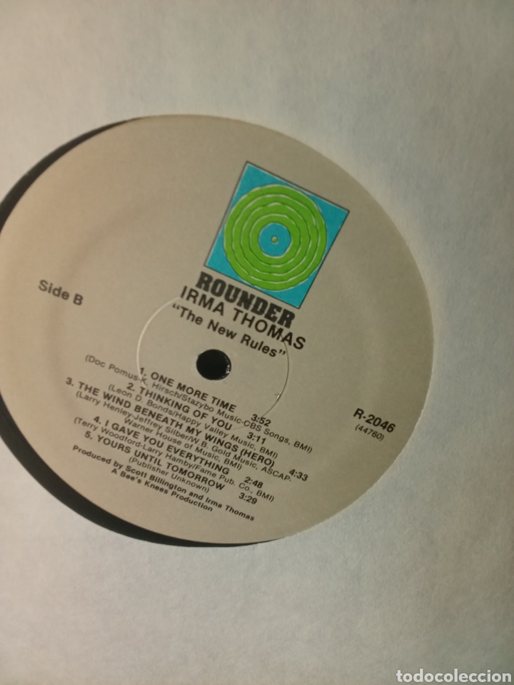 Discos de vinilo: IRMA THOMAS 1986 Rounder Records USA - Foto 2