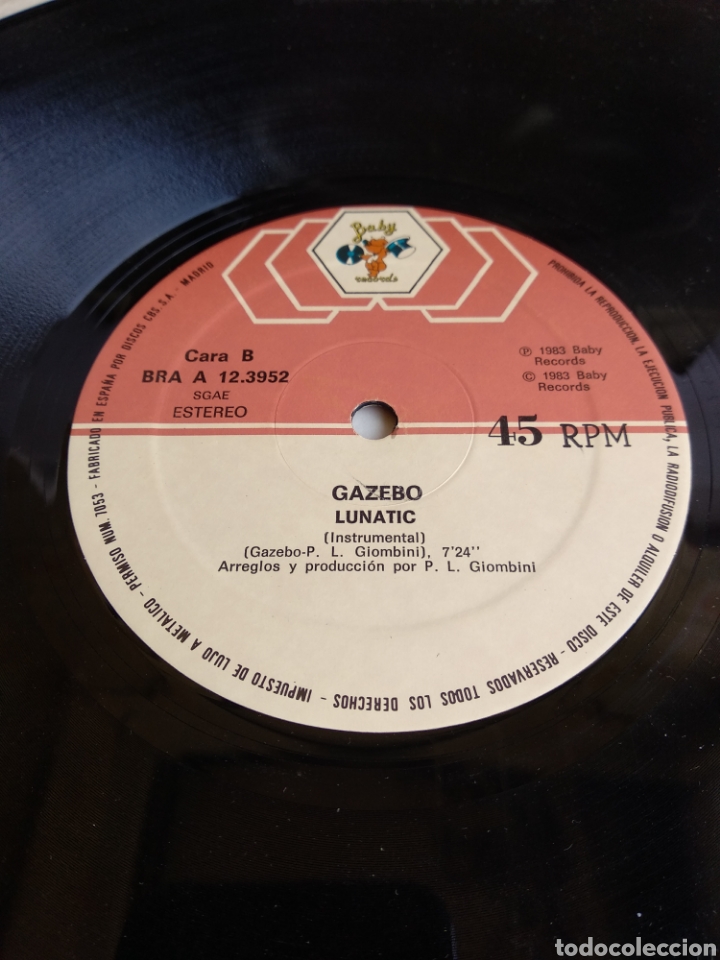 Discos de vinilo: *GAZEBO. LUNATIC. SPAIN. CBS. 1983. LA.1 - Foto 3