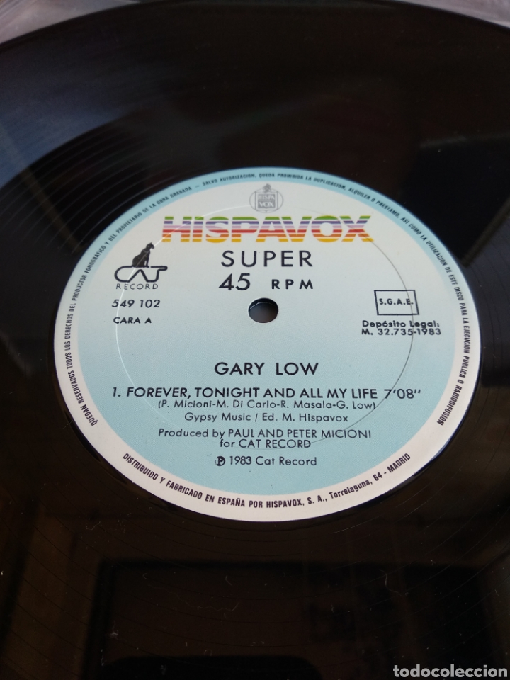 Discos de vinilo: *GARY LOW. SPAIN. HISPAVOX. 1983. LX1.1 - Foto 4