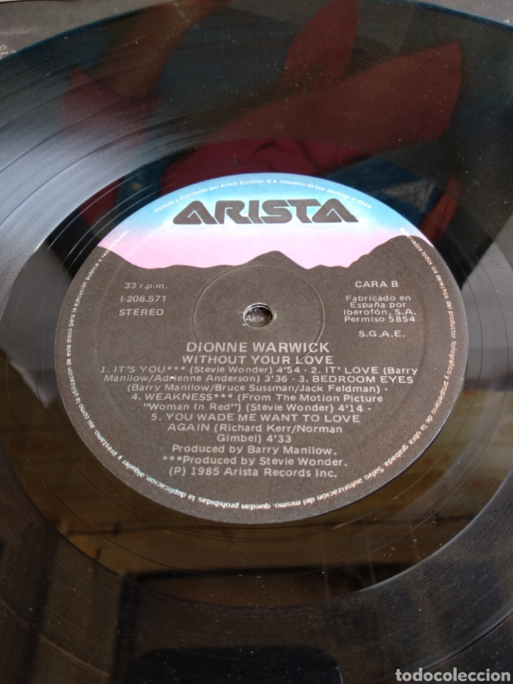 Discos de vinilo: *DIONNE WARWICK. SPAIN. ARISTA. 1985. LA.3 - Foto 4