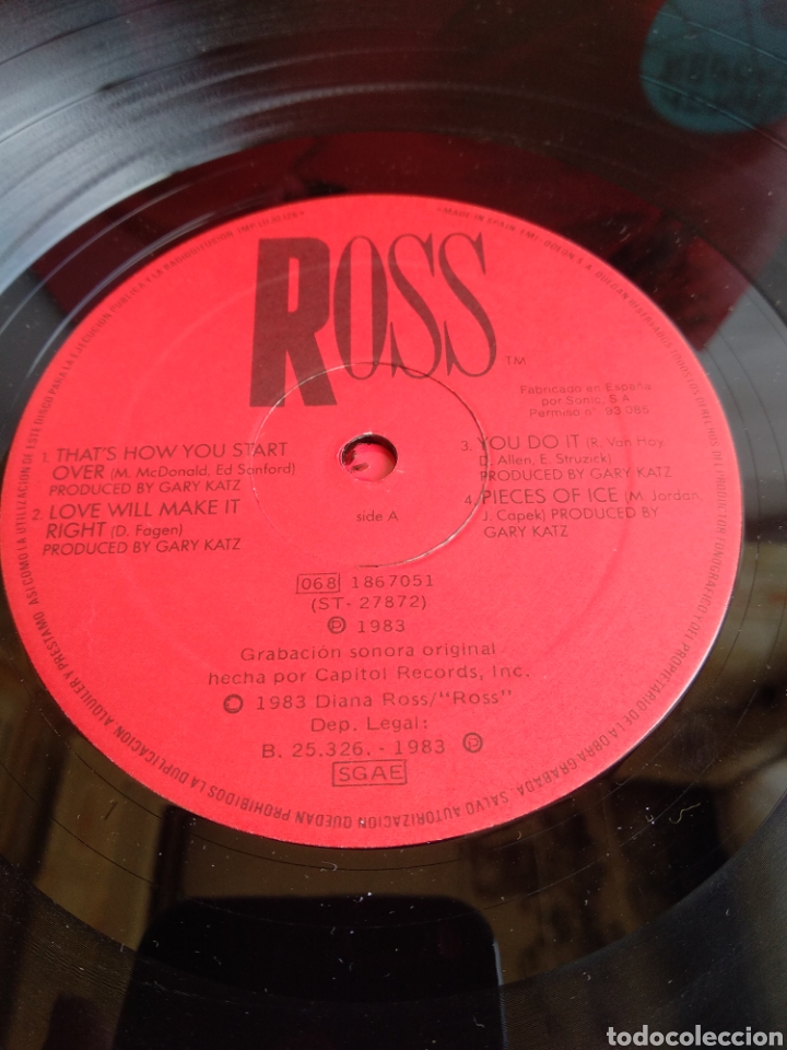 Discos de vinilo: *DIANA ROSS. SPAIN. EMI. 1983. LA.1 - Foto 3
