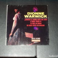 Discos de vinilo: DIONNE WARWICK EP ¿CONOCES EL CAMINO HACIA SAN JOSE?+3. Lote 353853898