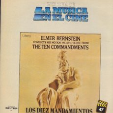 Dischi in vinile: LOS 10 MANDAMIENTOS - BANDA SONORA / HISTORIA DE LA MUSICA EN EL CINE / LP BELTER 1982 RF-13691. Lote 353886323