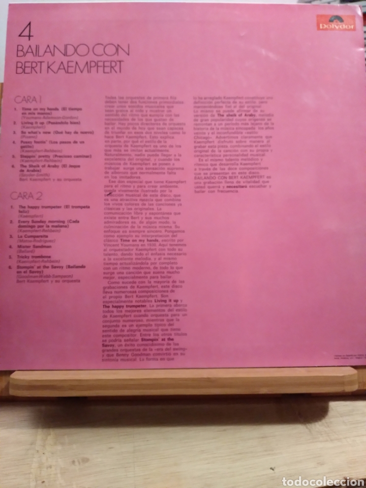 Discos de vinilo: LP-BAILANDO CON BERT KAEMPFERT- - Foto 2