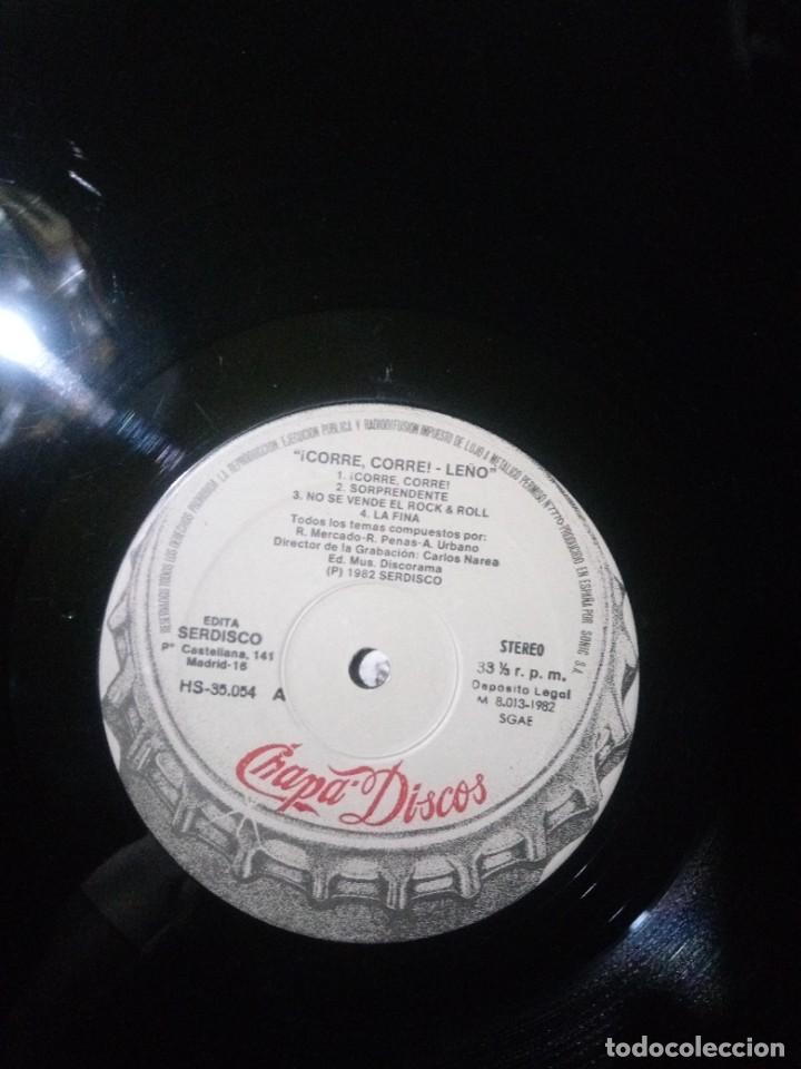 Discos de vinilo: le&ntilde;o corre, corre 1982 lp con insert - Foto 4