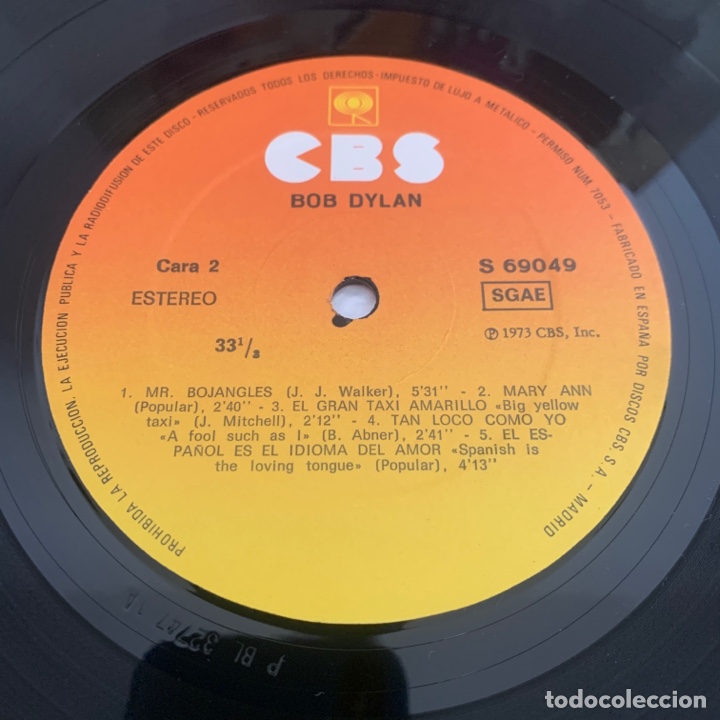 Discos de vinilo: LP - BOB DYLAN (Edici&oacute;n espa&ntilde;ola 1974) - Foto 7