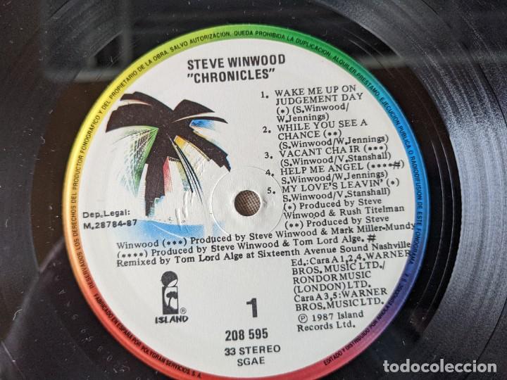 Discos de vinilo: STEVE WINWOOD - CHRONICLES - LP VINILO - 1987 - Foto 2