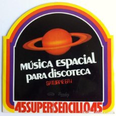 Discos de vinilo: SATURNE EA 1 / ROCK ODYSSEY - MAGIC FLY / TRIBUTE TO ELVIS (HOMENAJE A ELVIS) 12' MOVIEPLAY 1978