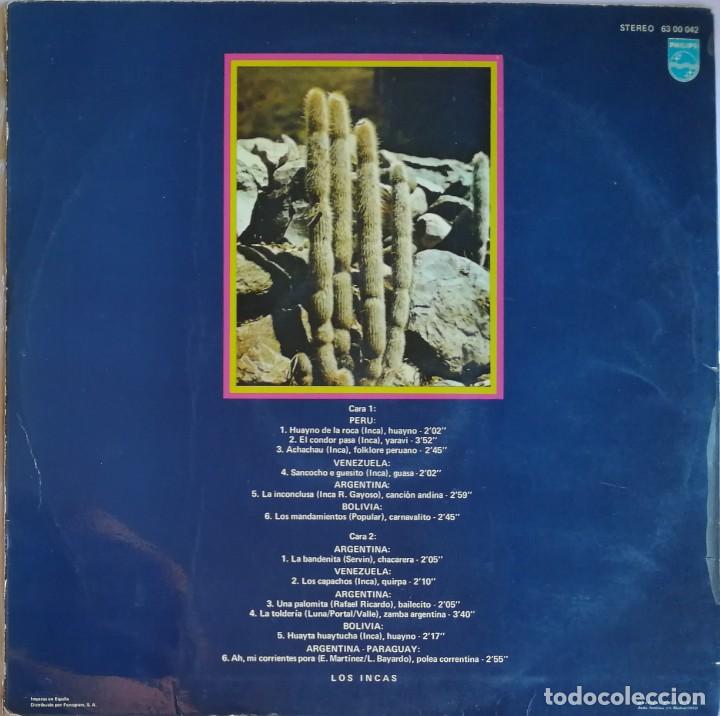 Discos de vinilo: Los Incas, Los Incas, Philips 63 00 042 - Foto 2