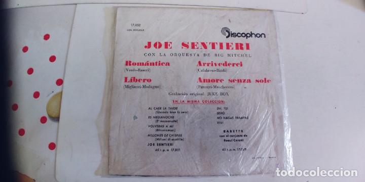 Discos de vinilo: JOE SENTIERI-EP ROMANTICA +3 - Foto 2