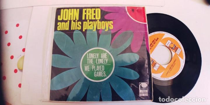 Discos de vinilo: JOHN FRED-SINGLE LONELY ARE THE LONELY - Foto 1