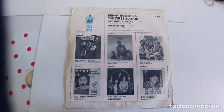 Discos de vinilo: KENNY ROGERS-SINGLE DILO TODO HERMANO - Foto 2