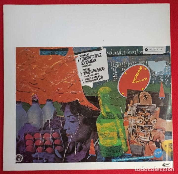 Discos de vinilo: MaxiSingle I thought id never see you again - Working Week - Foto 2
