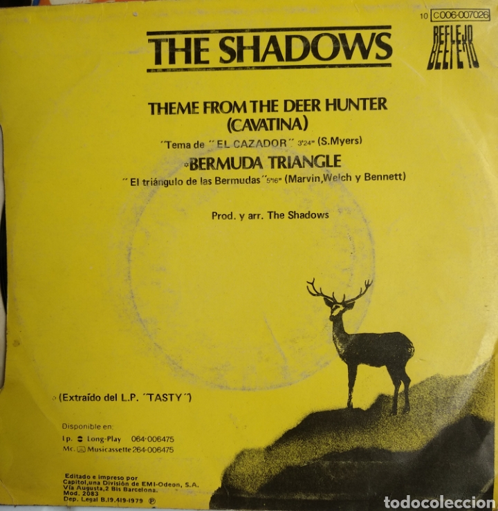 Discos de vinilo: *THE SHADOWS. SPAIN. REFLEJO. 1979. . LX1.1 - Foto 2