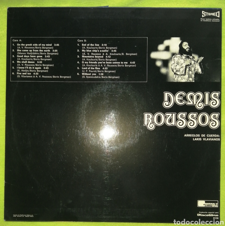 Discos de vinilo: LP VINILO DEMIS ROUSSOS - Foto 2