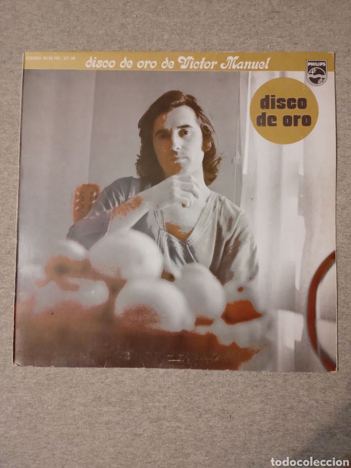 Discos de vinilo: Disco de Oro de V&iacute;ctor Manuel. Solo funda, sin disco. - Foto 1