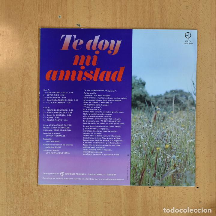 Discos de vinilo: VARIOS - TE DOY MI AMISTAD - LP - Foto 2