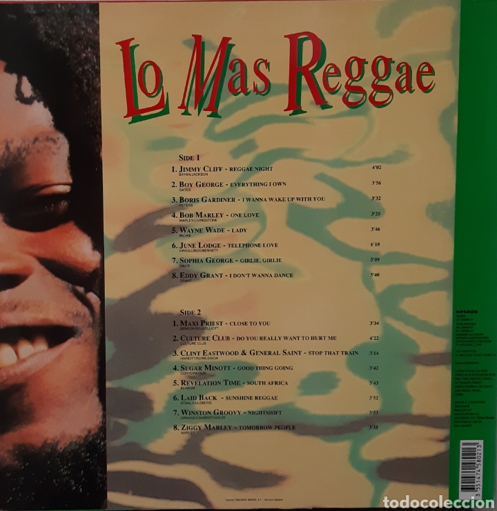 Discos de vinilo: Lo m&aacute;s reggae. LP. Sello: Arcade - Foto 2