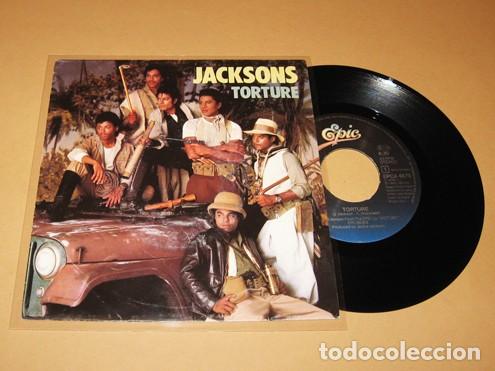 Discos de vinilo: THE JACKSONS / MICHAEL JACKSON - TORTURE - SINGLE - 1984 - Foto 1