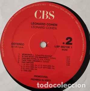 Discos de vinilo: Leonard Cohen &lrm;&ndash; Leonard Cohen - Foto 4