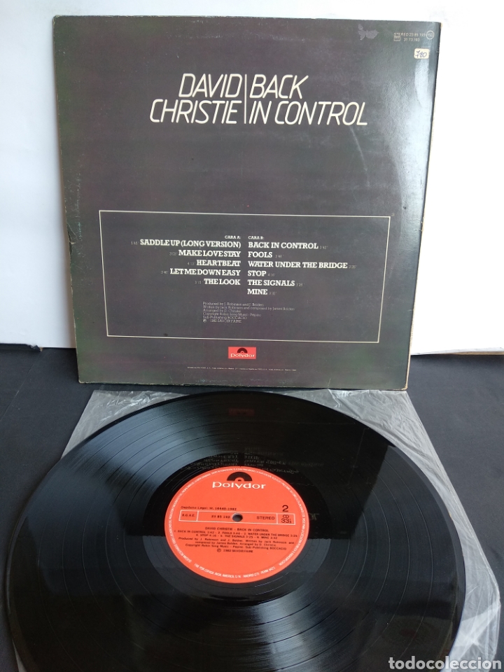 Discos de vinilo: DAVID CHRISTIE. BACK IN CONTROL. SPAIN. POLYDOR. 1982. LX1.1 - Foto 2