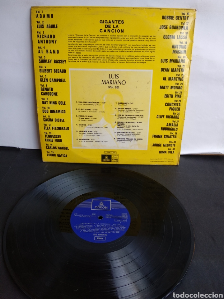 Discos de vinilo: LUIS MARIANO. SPAIN. ODEON. 1970. LX1.1 - Foto 2