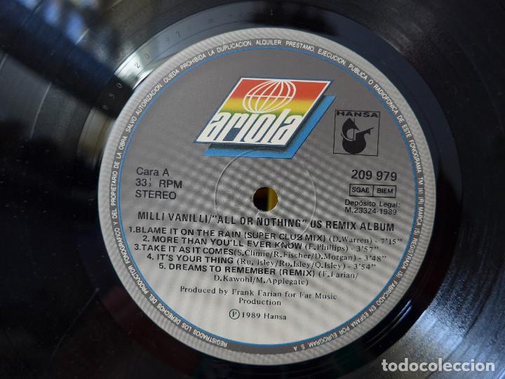 Discos de vinilo: MILLI VANILLI - ALL OR NOTHING - Foto 7