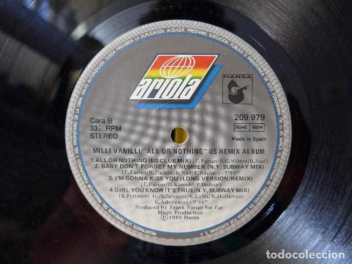 Discos de vinilo: MILLI VANILLI - ALL OR NOTHING - Foto 9