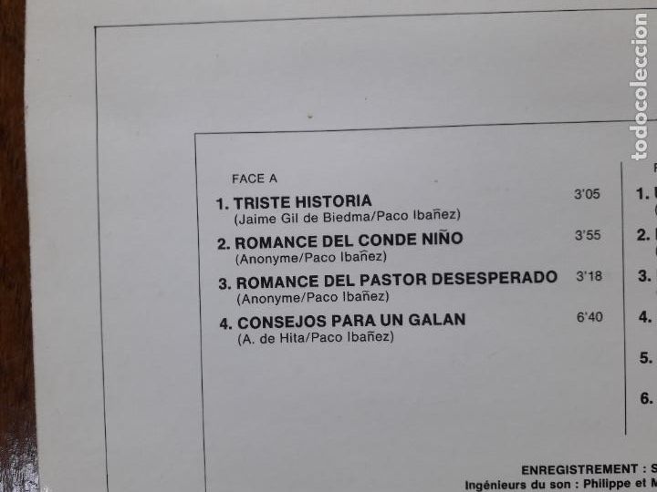 Discos de vinilo: Paco Iba&ntilde;ez - Foto 4