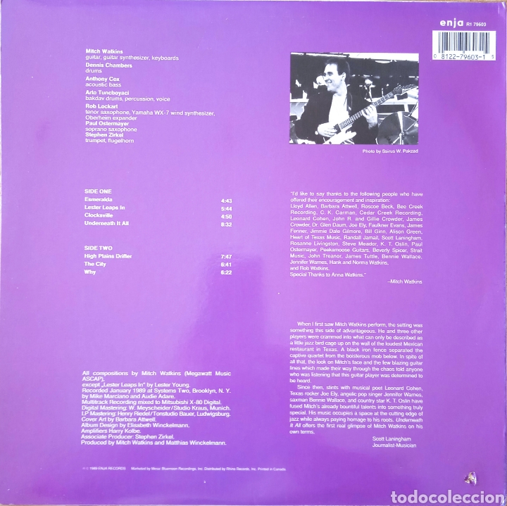 Discos de vinilo: Disco de vinilo Mitch Watkins - Foto 2
