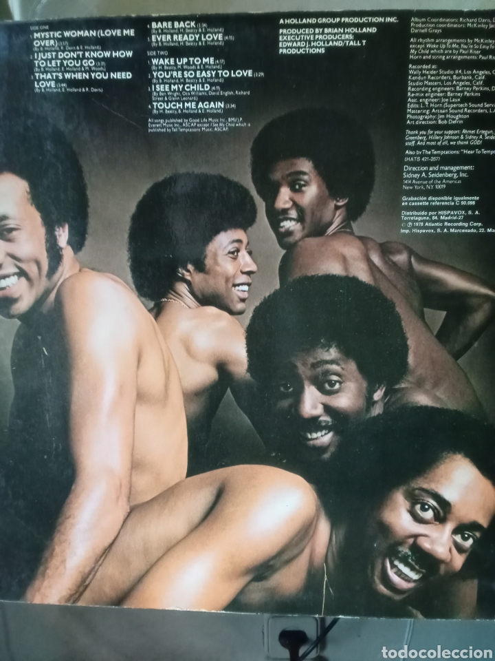 Discos de vinilo: The Temptations 1978 Atlantic Records Copia Spain - Foto 1