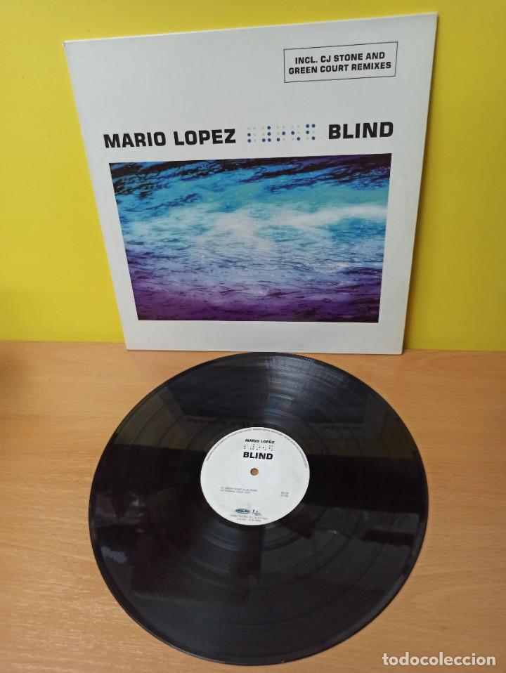 Discos de vinilo: DISCO DE VINILO - MAXI SINGLE - MARIO LOPEZ - BLIND - Foto 1