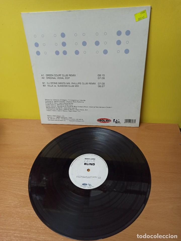 Discos de vinilo: DISCO DE VINILO - MAXI SINGLE - MARIO LOPEZ - BLIND - Foto 2