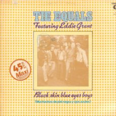Discos de vinilo: THE EQUALS FEATURING: EDDIE GRANT - BLACK SKIN BLUE EYES BOYS / MAXISINGLE PROMO 1982 RF-13797. Lote 354608213