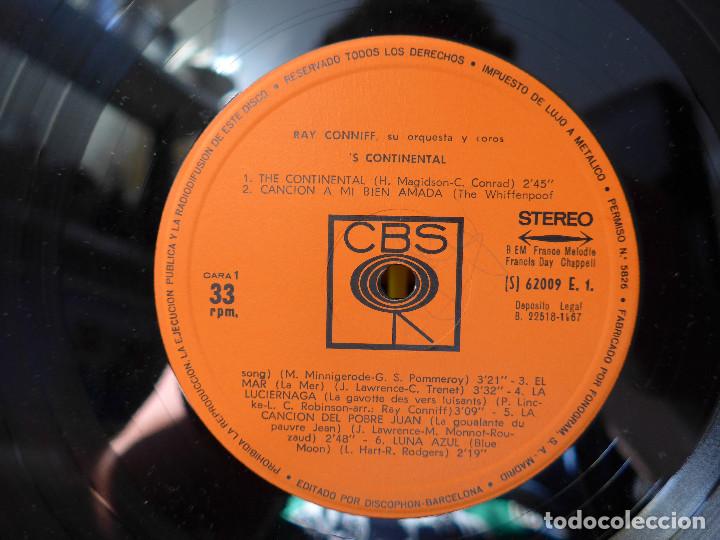 Discos de vinilo: RAY CONNIFF SU ORQUESTA Y COROS - S CONTINENTAL - Foto 6