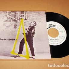 Discos de vinilo: RITCHIE - MI NIÑA VENENO - PROMO SINGLE - 1983. Lote 353342369