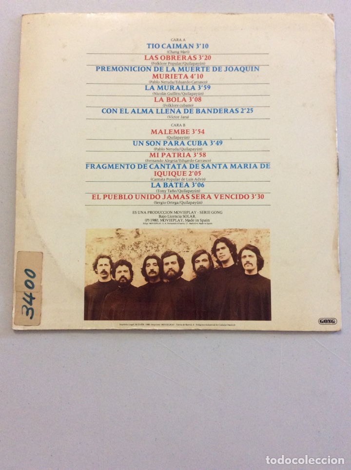 Discos de vinilo: Selecci&oacute;n quilapayun. - Foto 2