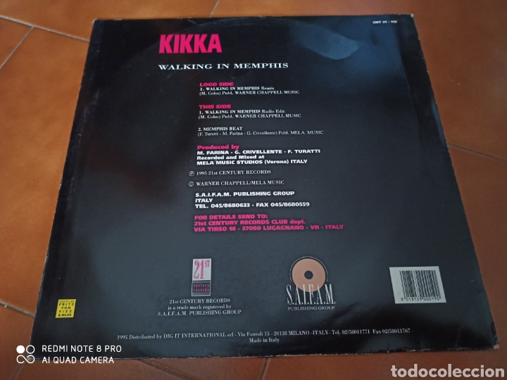 Discos de vinilo: Kikka - Walking In Memphis - Foto 2