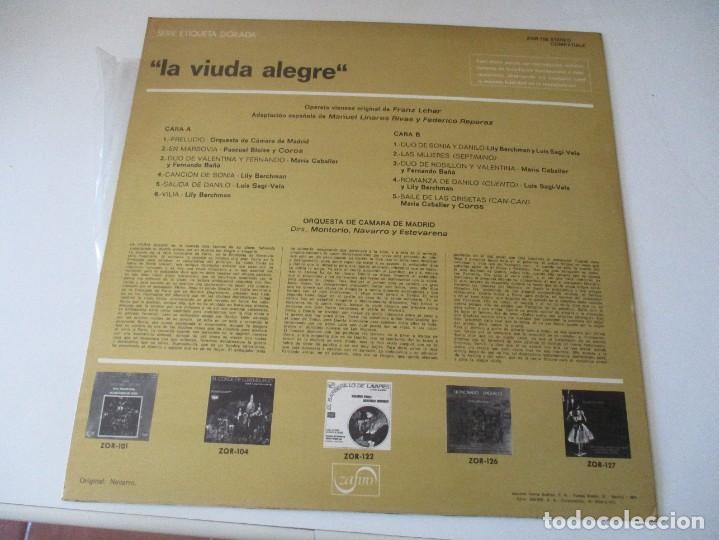 Discos de vinilo: LA VIUDA ALEGRE DI3857 - Foto 2