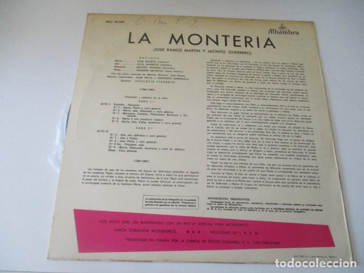 Discos de vinilo: LA MONTERIA DI3860 - Foto 2