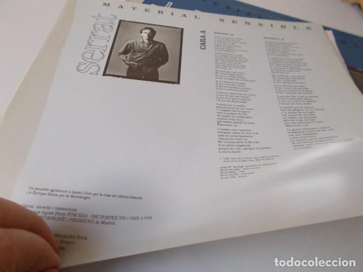 Discos de vinilo: JOAN MANUEL SERRAT Material Sensible - Foto 3