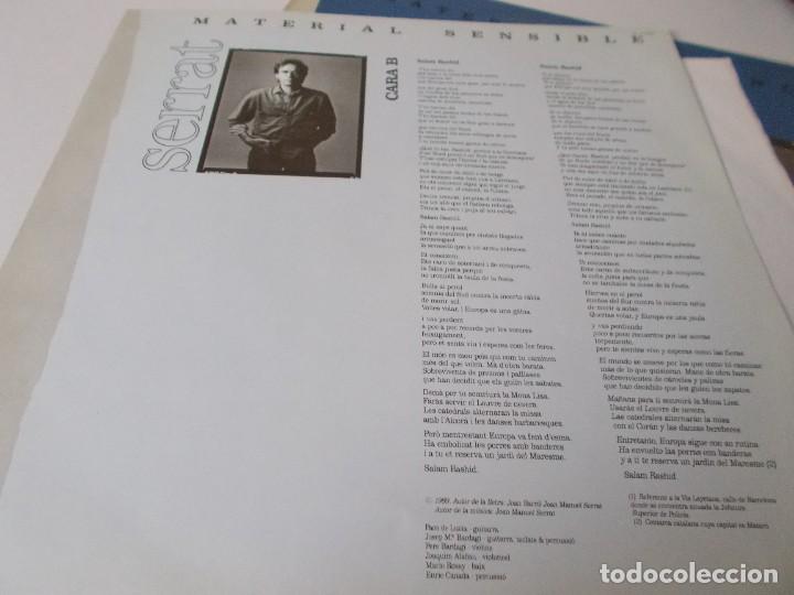 Discos de vinilo: JOAN MANUEL SERRAT Material Sensible - Foto 5