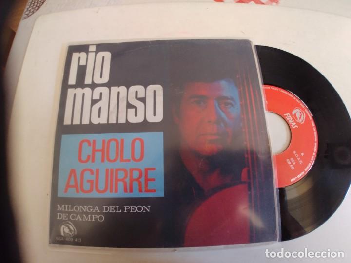 Discos de vinilo: CHOLO AGUIRRE-SINGLE RIO MANSO - Foto 1