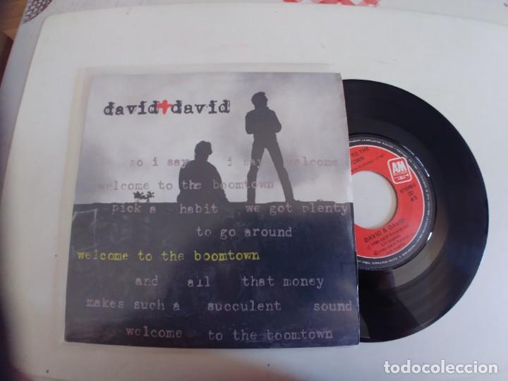 Discos de vinilo: DAVID + DAVID-SINGLE WELCOME TO THE BOOMTOWN - Foto 1