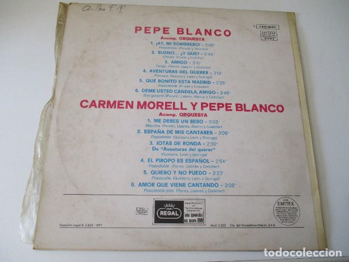 Discos de vinilo: CARMEN MORELL Y PEPE BLANCO DI3906 - Foto 2