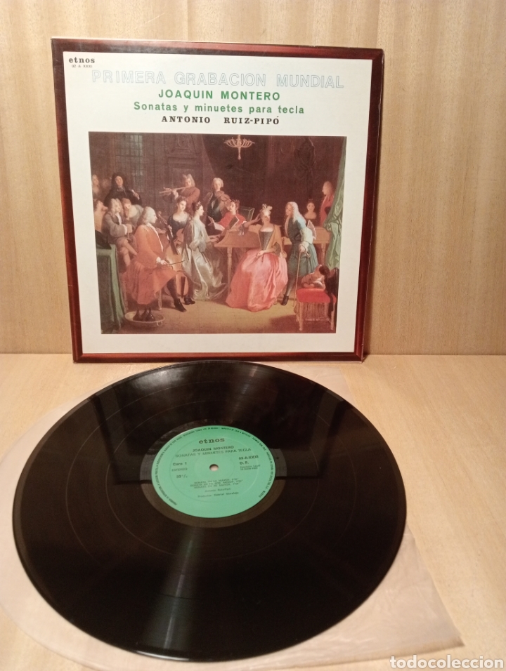 Dischi in vinile: Joaqu&iacute;n Montero. Sonatas y minuetes para tecla. Antonio Ruiz-Pipo. Pr grabaci&oacute;n mundial. A&ntilde;o 1985.