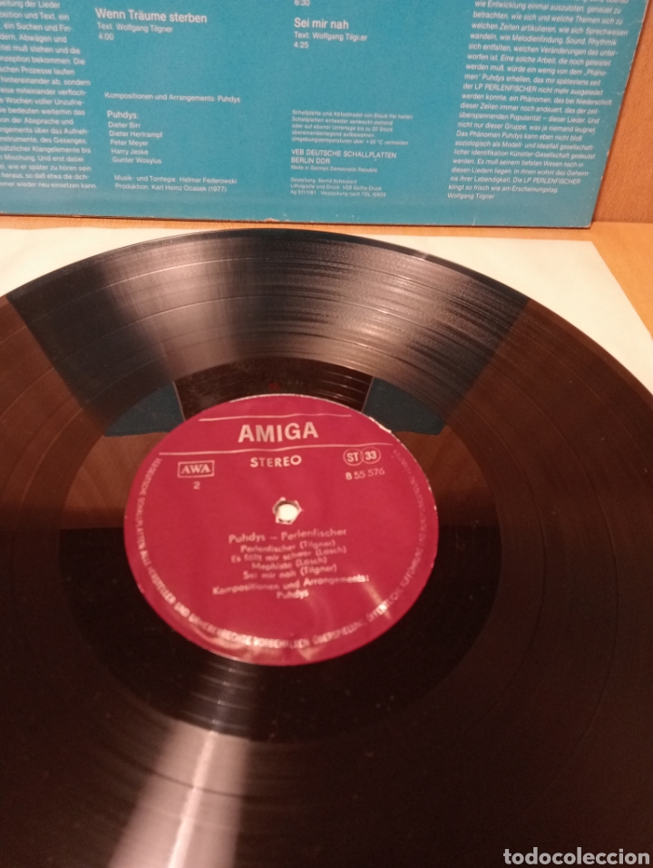 Discos de vinilo: Puhdys. 5. Perlenfischer. A&ntilde;o 1981 (1978) Alemania del este. RDA - Foto 3
